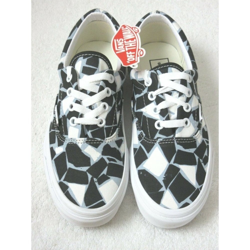 Vans Women's Era Mosaic Checkerboard Canvas Shoes Multi Black True White NIB - Picture 3 of 5
